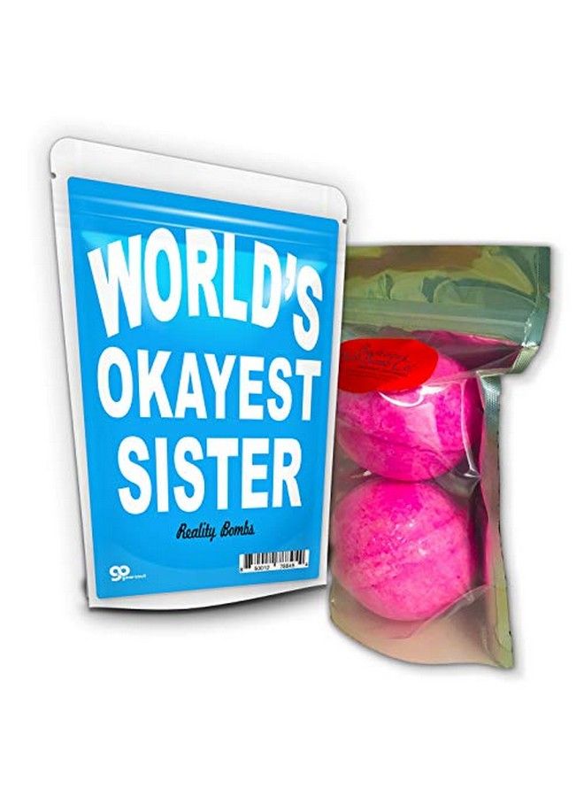 Gears Out World’S Okayest Sister Bath Bombs Xl Pink Fizzers For Sisters Handcrafted Made In America 2 Count  - Image 4