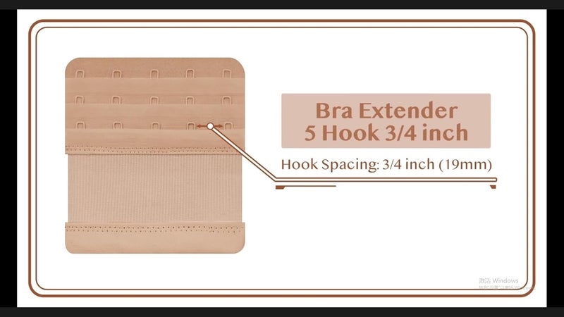 SAMGU Store Women's Bra Extenders 2 Hook / 3 Hook / 4 Hook / 5 Hook / 6 Hook, Soft Stretchy Back Bra Extension Strap - Image 2