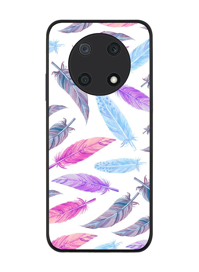 Stylizedd Rugged Black edge case for Huawei nova Y90 Slim fit Soft Case Flexible Rubber Edges Anti Drop TPU Gel Thin Cover - Feather Colors - Image 1