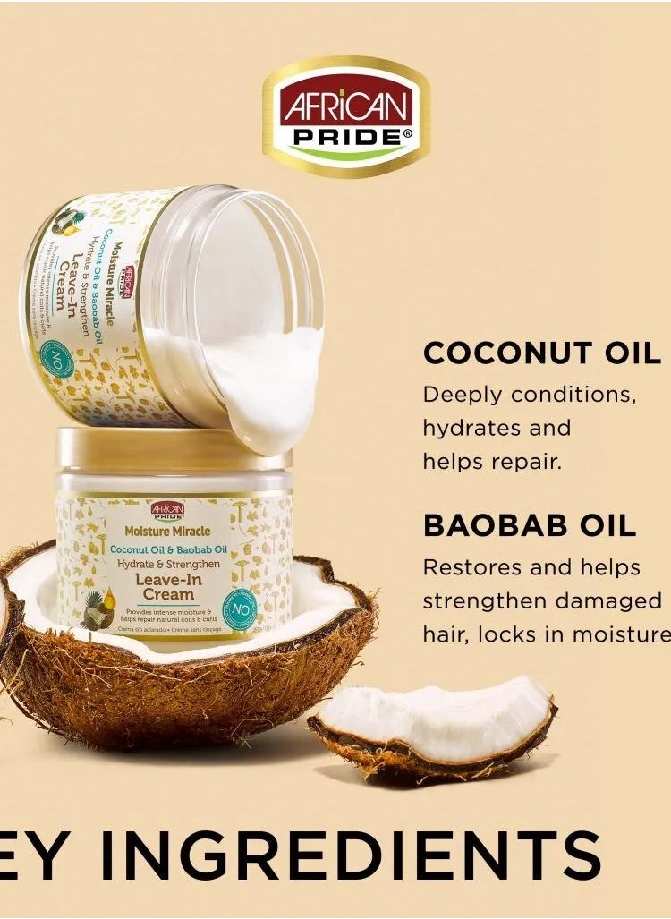African Pride Hydrate And Strengthen Leave-In Hair Cream 425 g  - Image 2