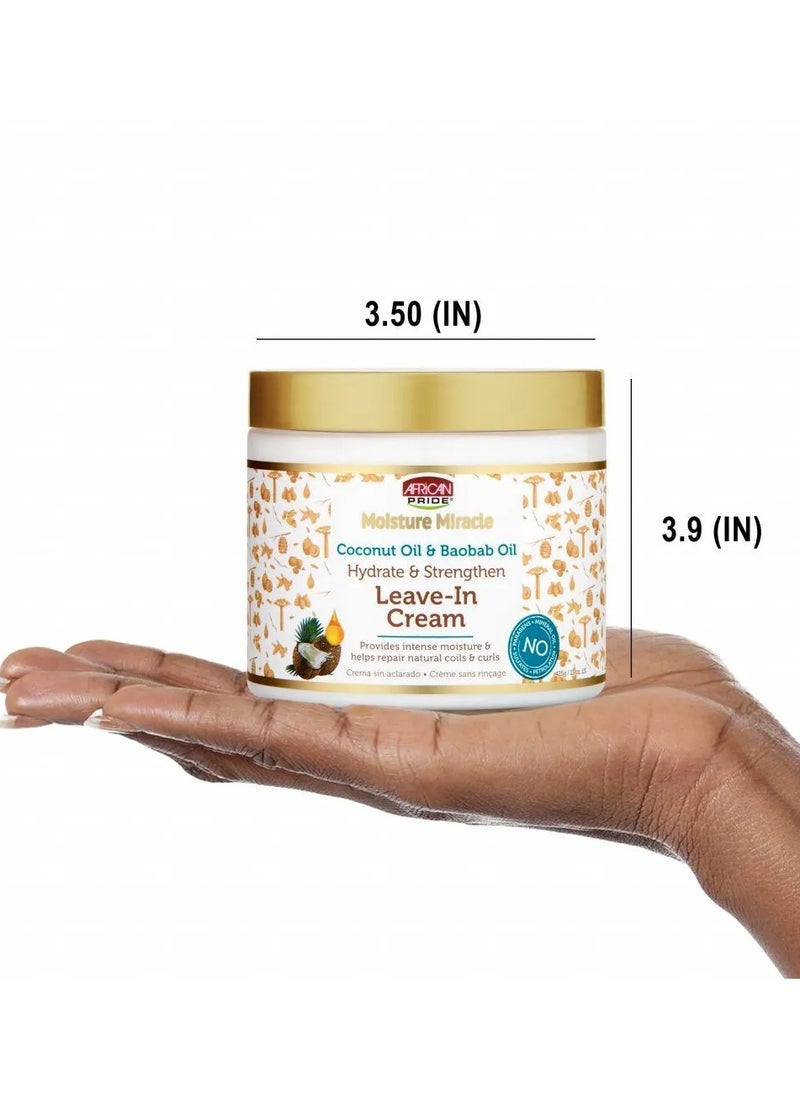 African Pride Hydrate And Strengthen Leave-In Hair Cream 425 g  - Image 3