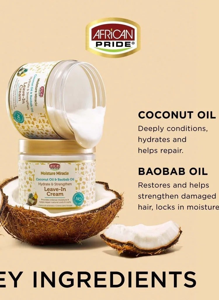 African Pride Hydrate And Strengthen Leave-In Hair Cream 425 g - Image 2