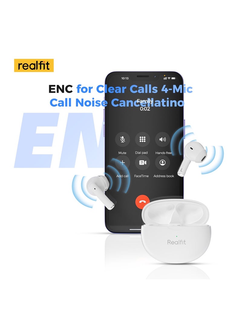 Realfit - F2 Pro TWS ANC True Wireless Earbuds Blue - Image 1