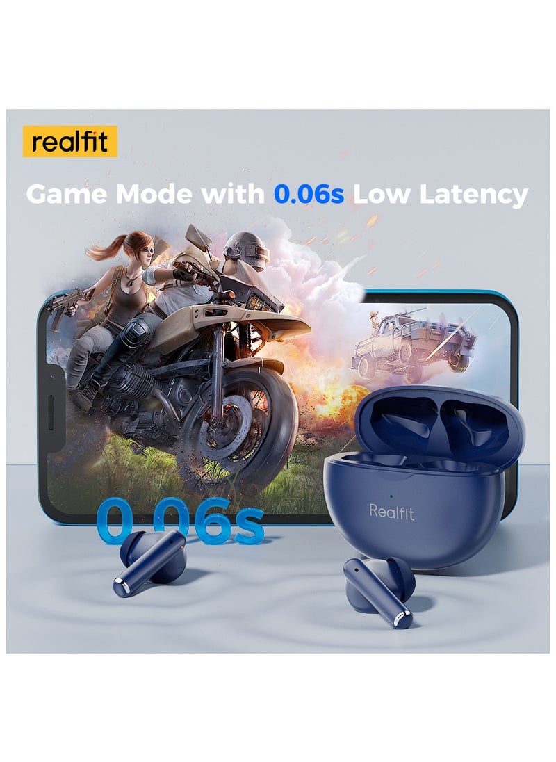 Realfit - F2 Pro TWS ANC True Wireless Earbuds Blue - Image 1