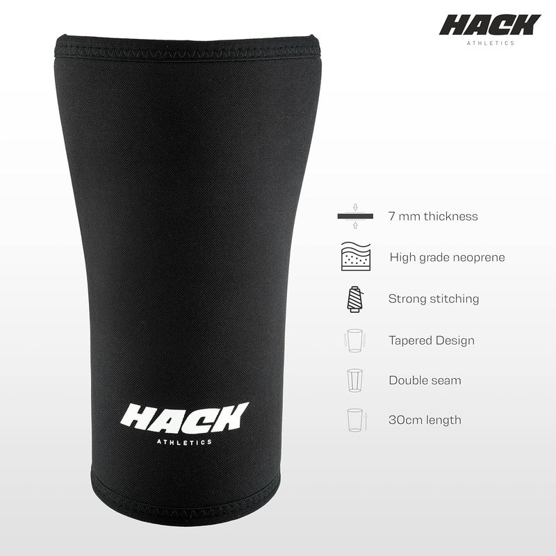 Hack Athletics Performance 7mm Knee Sleeves Compression Sleeves for Men & Women Knee Support & Pain relief, Multipurpose Gym Workouts Deadlifts Squats Powerlifting Knee Pad Knee Guard (5XL) - Image 2