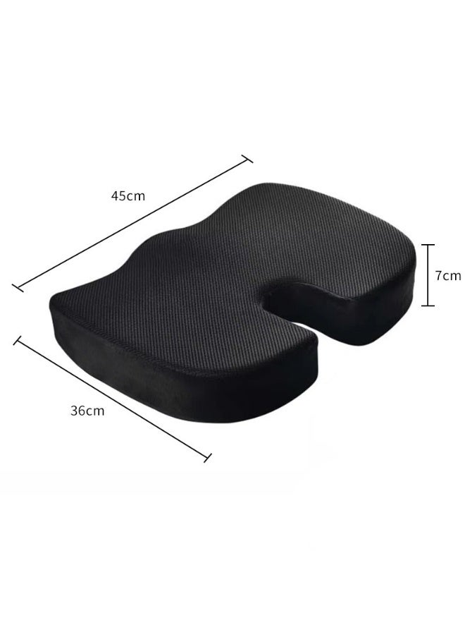 Lumbar Support Seat Cushion - Ergonomic Memory Foam Back Support for Pain Relief, Posture Correction & Comfort - Orthopedic Chair Cushion for Office Chairs, Car Seat & Home Use - Image 2