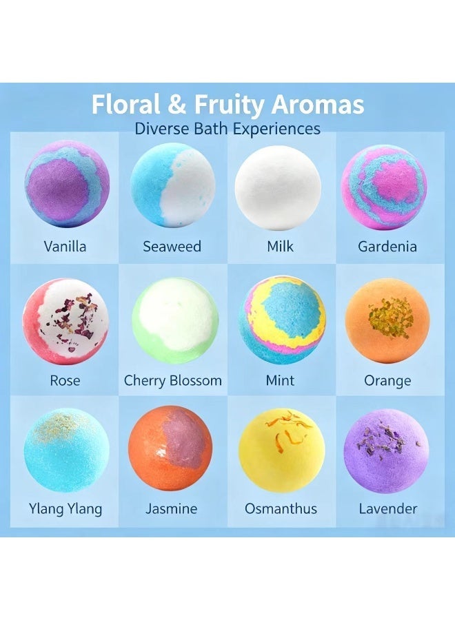 Orenda Ocean Series Kids Bath Bomb Gift Set, 12 Pcs Bath Fizzers with Hidden Ocean Animal Toys, Moisturizing Spa Bath Bombs for Children, Safe Skin‑Friendly Bath Time Surprise Gift - Image 5