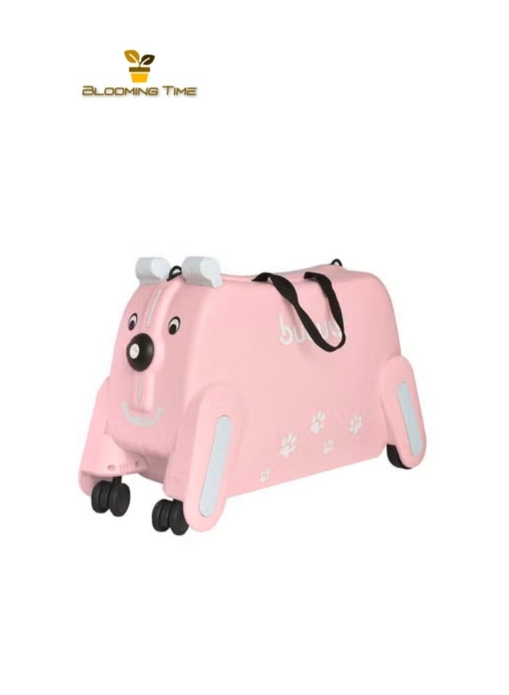 بلومنغ تايم حقيبة سفر للأطفال مع مقعد، حقيبة سفر للأطفال (وردي) - Image 1