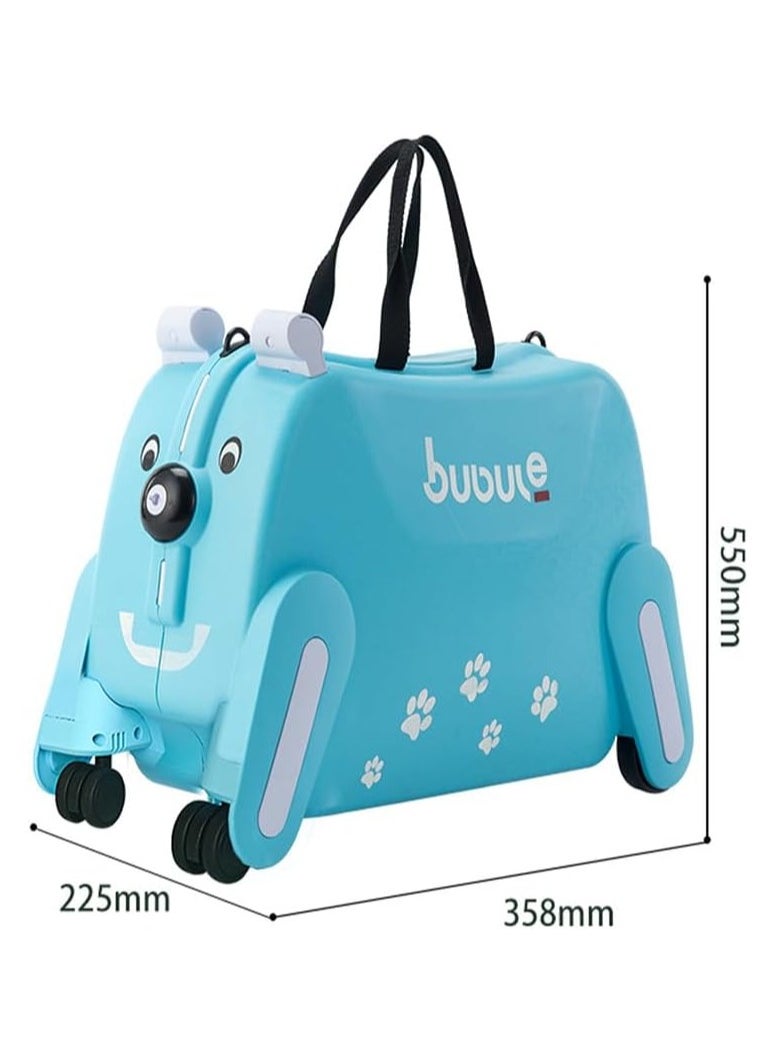 BLOOMING TIME Kids Ride-on Suitcase Hand Luggage with Seat, Children's Luggage Suitcase  - Image 2