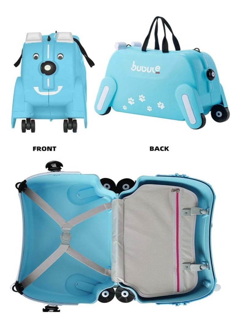 BLOOMING TIME Kids Ride-on Suitcase Hand Luggage with Seat, Children's Luggage Suitcase  - Image 4