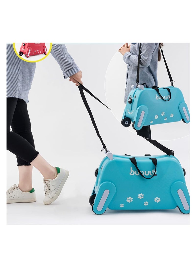 BLOOMING TIME Kids Ride-on Suitcase Hand Luggage with Seat, Children's Luggage Suitcase  - Image 5