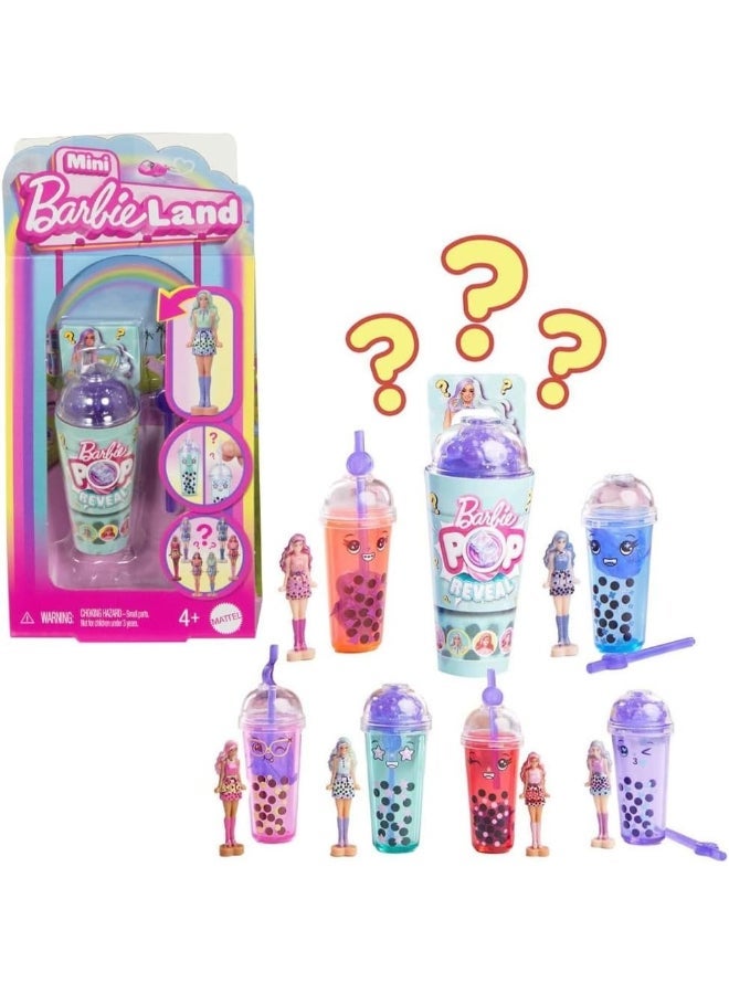 Barbie Mini BarbieLand Pop Reveal Doll, 1.5 Inch Mini Surprise Doll with Sensory Reveal, Mystery Accessories and Collectible Playset Fun for Kids Age 4+ - Image 1