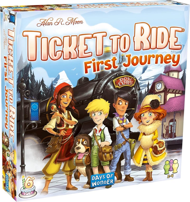Days of Wonder Ticket to Ride Europe First Journey Board Game - Strategy Game, Train Adventure Game, Fun Family Game for Kids & Adults, Ages 6+, 2-4 Players, 15-30 Minute Playtime, Made by Days of Wonder - Image 1