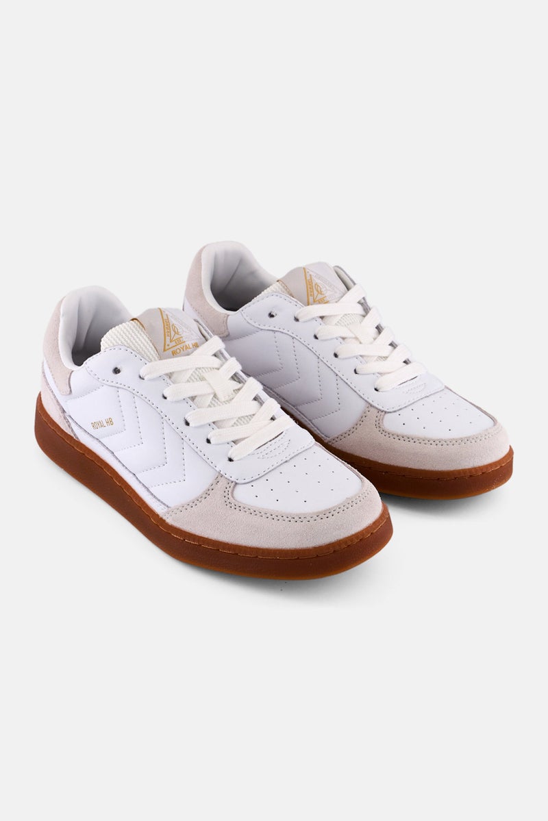 Hummel Kids Boy Royal Hb Lace Up Outdoor Shoes, White - Image 1