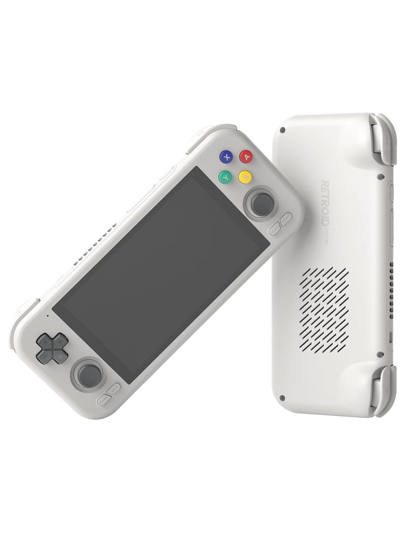 Retroid Pocket - Retroid Pocket 4 Pro Retro Game Handheld Console, Android Retro Game Console Multiple Emulators Console Handheld 4.7 Inch Display 5000mAh Battery Classic Games Console (Grey) - Image 1