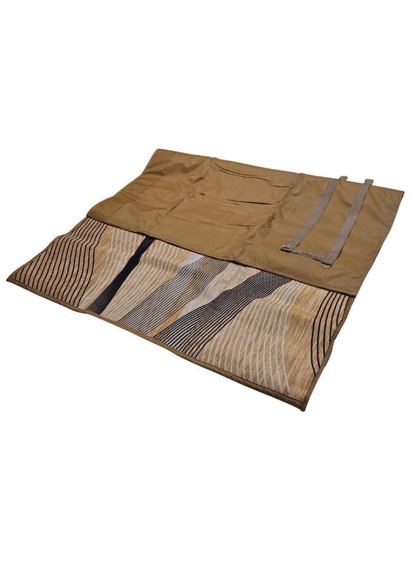 SMART HOME Floor Mat and Padded Mat for Home and Camping – Waterproof, Easy to Fold and Carry, Modern Design with Elegant Patterns – 200x120 cm – Ideal for Majlis, Gardens, Picnics, and Camping - Image 3