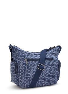 kipling Gabbie Small Crossbody Bag with multiple compartments Signature Denim  - Image 4