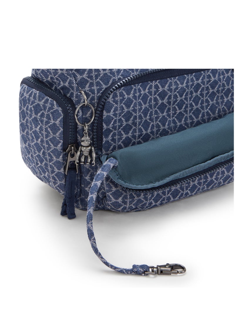kipling - Gabbie Small Crossbody Bag with multiple compartments Signature Denim - Image 1