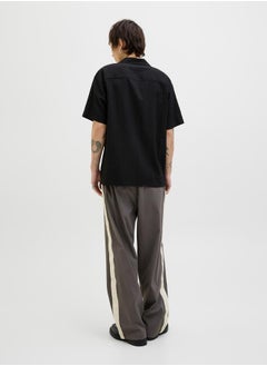 JACK & JONES Textured Regular Fit Resorts Collar Shirt  - Image 3