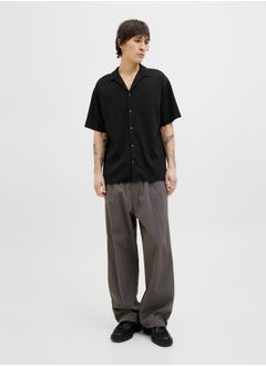 JACK & JONES Textured Regular Fit Resorts Collar Shirt  - Image 2