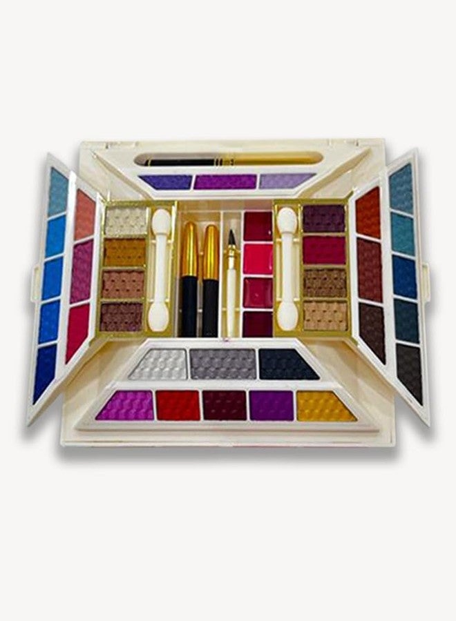 JUST GOLD JustGold Professional All In One Makeup Kit #940, 35 Colors Eyeshadow Palette With, Blusher, Powder Cake, Lipgloss, Mascara, etc. - Image 2
