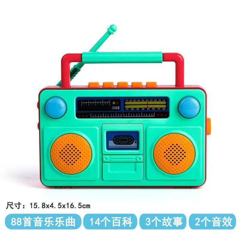 Shake The Sound Of The Same Children'S Multi-Functional Music Enlightenment Story Machine Baby 1-3 Years Old Puzzle Early Education Network Red Learning Machine - Image 1
