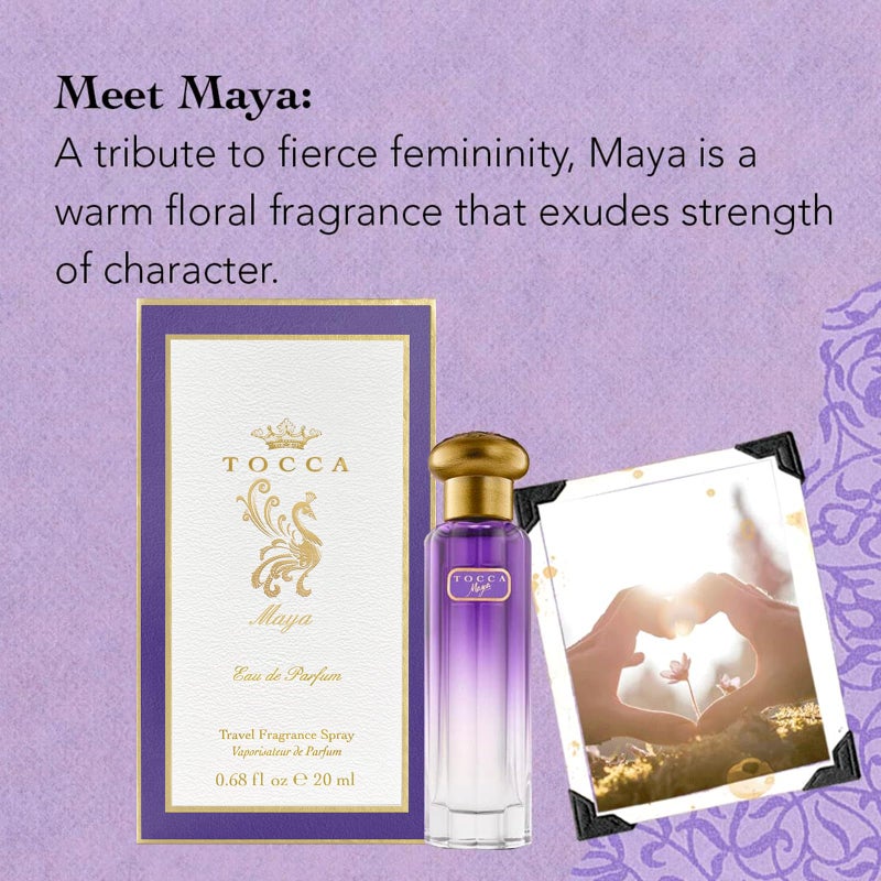Tocca Women's Perfume, Maya Fragrance, 0.68 oz (20 ml) - Warm Floral, Wild Iris, Blackcurrant, Patchouli Heart - Hand-Finished Bottle - Image 3