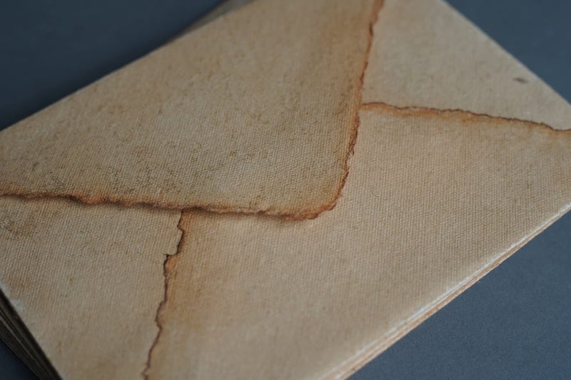 Wanderings Handmade Antiqued Envelope with Deckle Edge - 6.25 x 9.25" - Package of 25 Vintage Envelopes for Writers Invitations Wedding Stationary Love Letter - Cold Press Thick 150 GSM Recycled Paper - Image 3