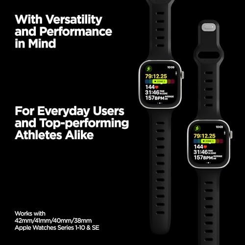 NOMAD Apple Watch Tempo Band Black 42mm Compatible with New Series 11, Series 1-11, and SE iWatch, Sport Band Designed to give your Apple Watch a modern and athletic look - Image 4