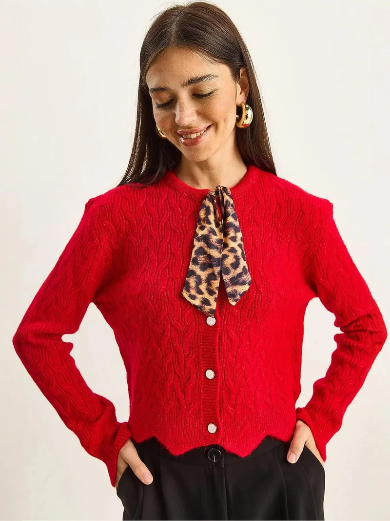 بيانكو لوتشي كارديجان محبوك بنقشة لوكسي