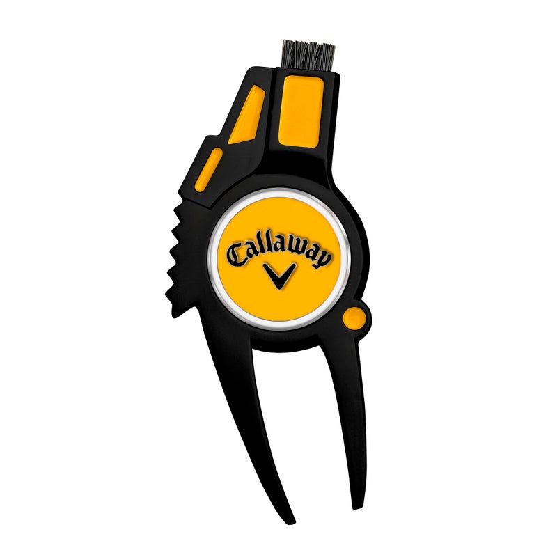 Callaway 4in1 Golf Divot Repair Tool BlackYellow - Image 2