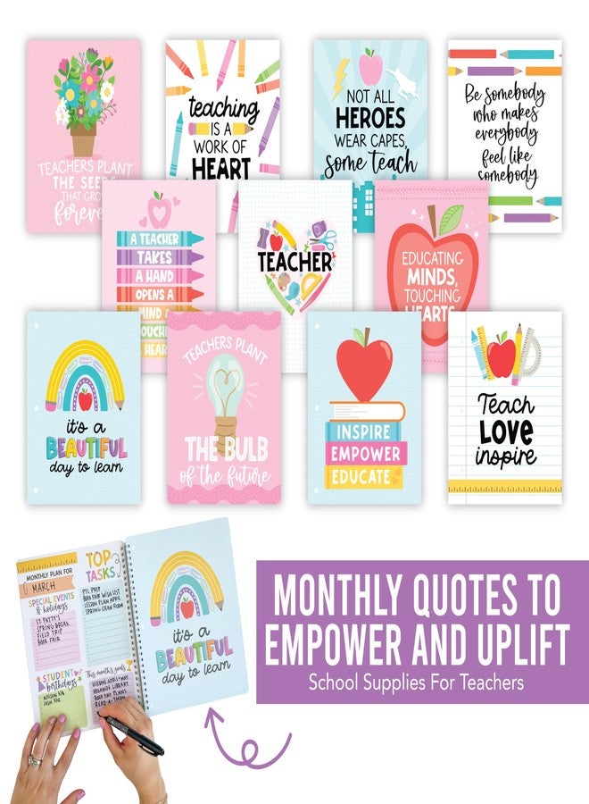 Hadley Designs Teacher Planner 2026-2027 - Undated Teacher Planners, Homeschool Lesson Planner Book For Teachers Must Haves, Lesson Plan Book For Teachers Classroom Supplies & Appreciation Gifts - Image 5