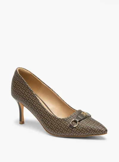 Flora Bella By Shoexpress Solid Slip-On Pumps with Stiletto Heel
