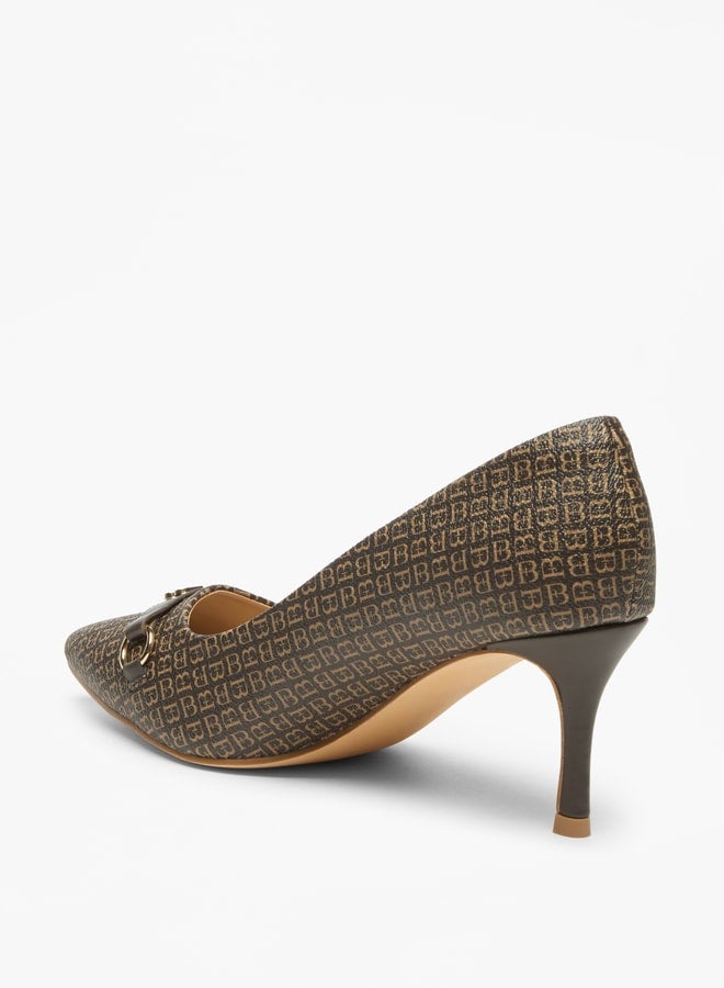 Flora Bella By Shoexpress Solid Slip-On Pumps with Stiletto Heel  - Image 3