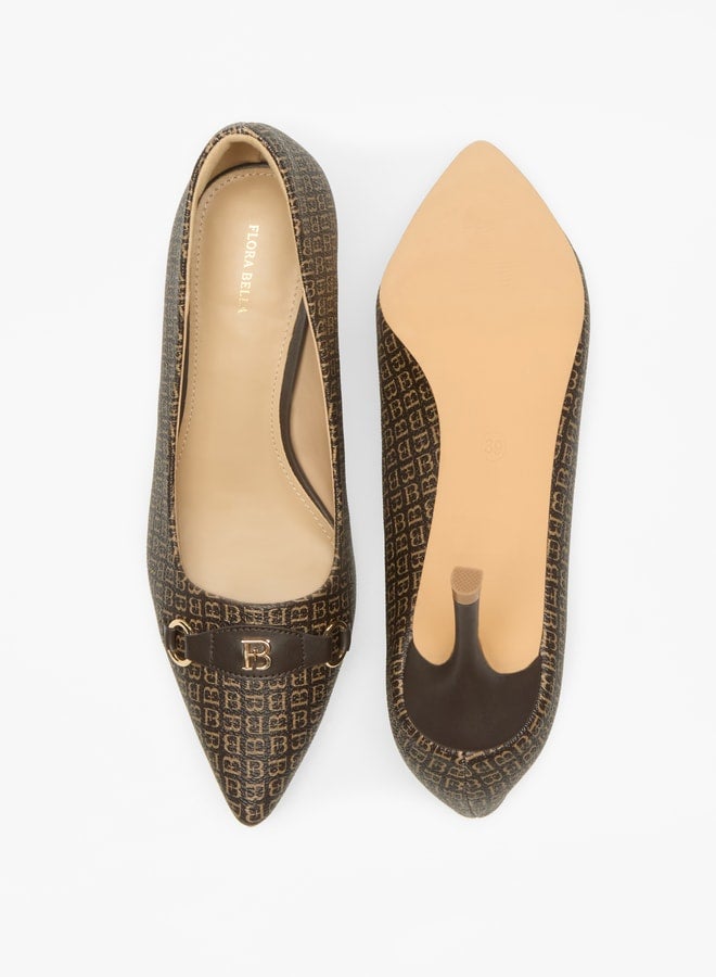 Flora Bella By Shoexpress Solid Slip-On Pumps with Stiletto Heel  - Image 4