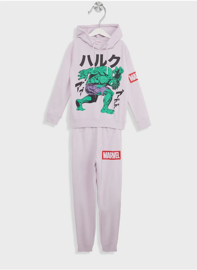 أفينجيرز Boys Avengers Printed Hoodie And Jogger Set