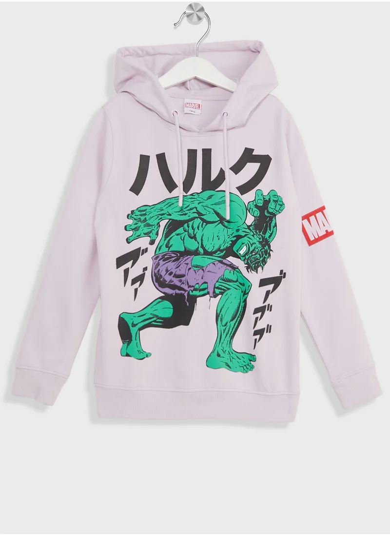أفينجيرز Boys Avengers Printed Hoodie And Jogger Set