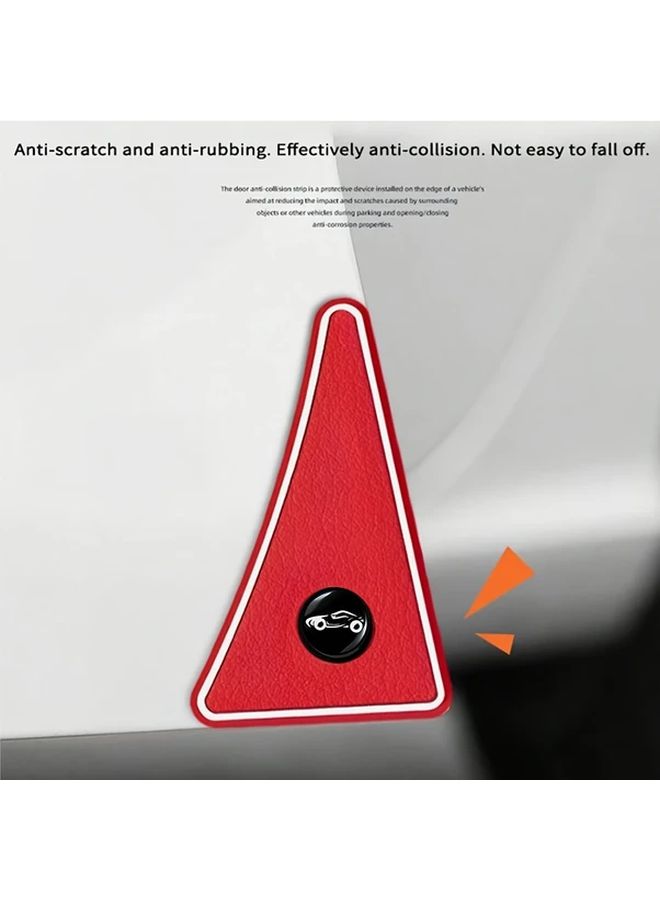 White Car Door Edge Guards 2 Pack Anti Scratch PVC Protectors For Vehicle Safety - Image 3