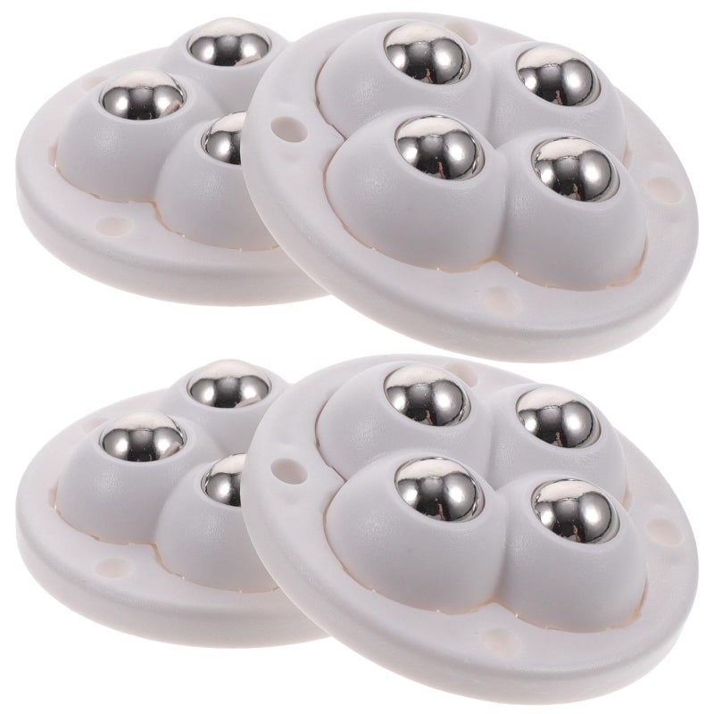 4Pcs 360 Degree Swivel Self Adhesive Mini Caster Wheels Small Sticky Furniture Rollers for Trash Can Storage Bin - Image 2