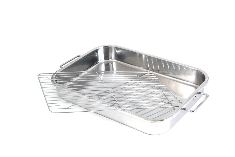 ExcelSteel Cook Pro 4-Piece All-in-1 Lasagna and Roasting Pan - Image 2