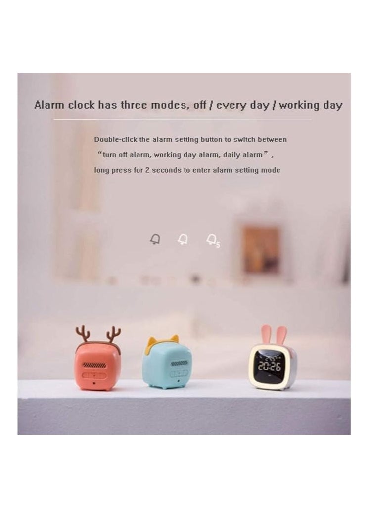 Generic - Alarm Clock Multifunctional Electronic Large Screen Student Alarm Clock Voice Control Three-Color Multifunction Digital Electronic Clock 79x66x82 - Image 1