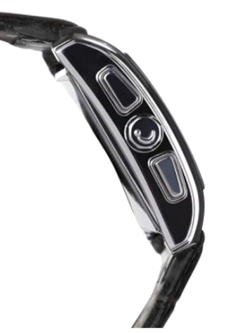 ساعة الفجر الرجالية الرقمية الجلدية المقاومة للماء WS-06L للرجال - 30 ملم - بني - Image 4