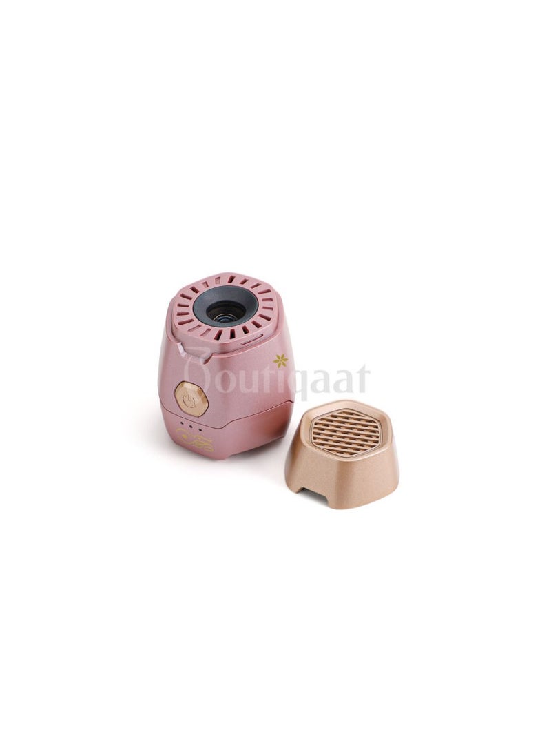 Bukhoor Round Mini Bukhoor Electric Incense Burner Portable USB Rechargeable - Image 3