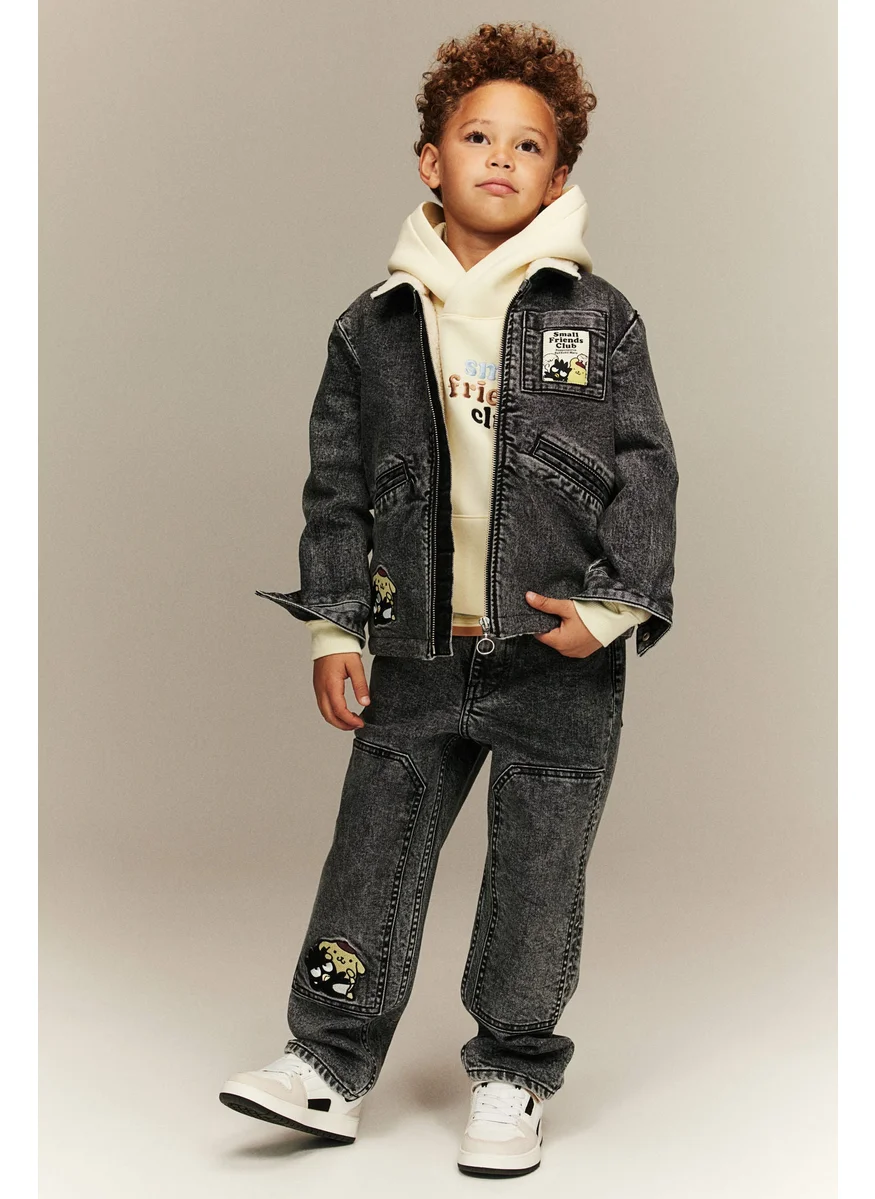 H&M Appliquéd Jeans