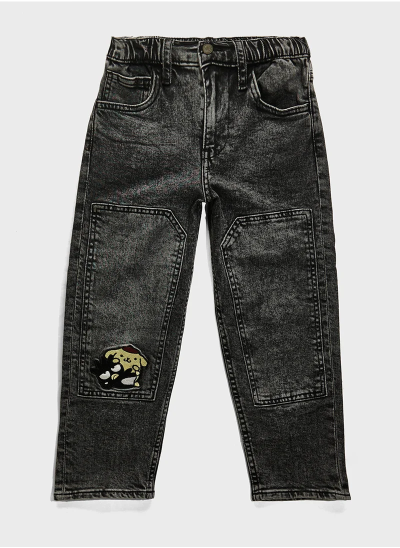 H&M Appliquéd Jeans