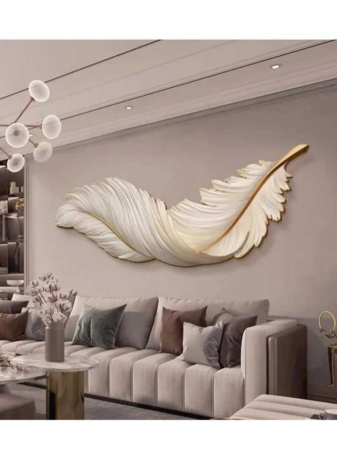 Modern Wall Mount Light LED Dimmable Wall Sconce Lighting White Elegant Feather Design 3000k-6000k LED Wall Lamp for Bedroom Living Room Hallway - Image 5