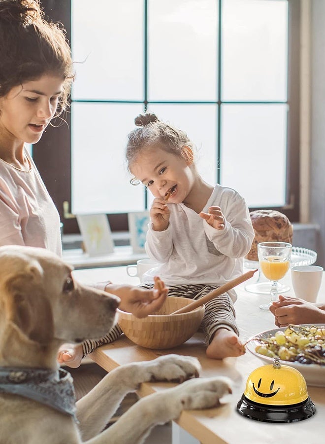 جرس مكتب خدمة من الفولاذ المقاوم للصدأ الأصفر، جرس معدني للرنين مناسب للفنادق والمطاعم والحانات والمطابخ والاستقبال الأمامي وألعاب الأطفال وخدمة عيد الميلاد - Image 5