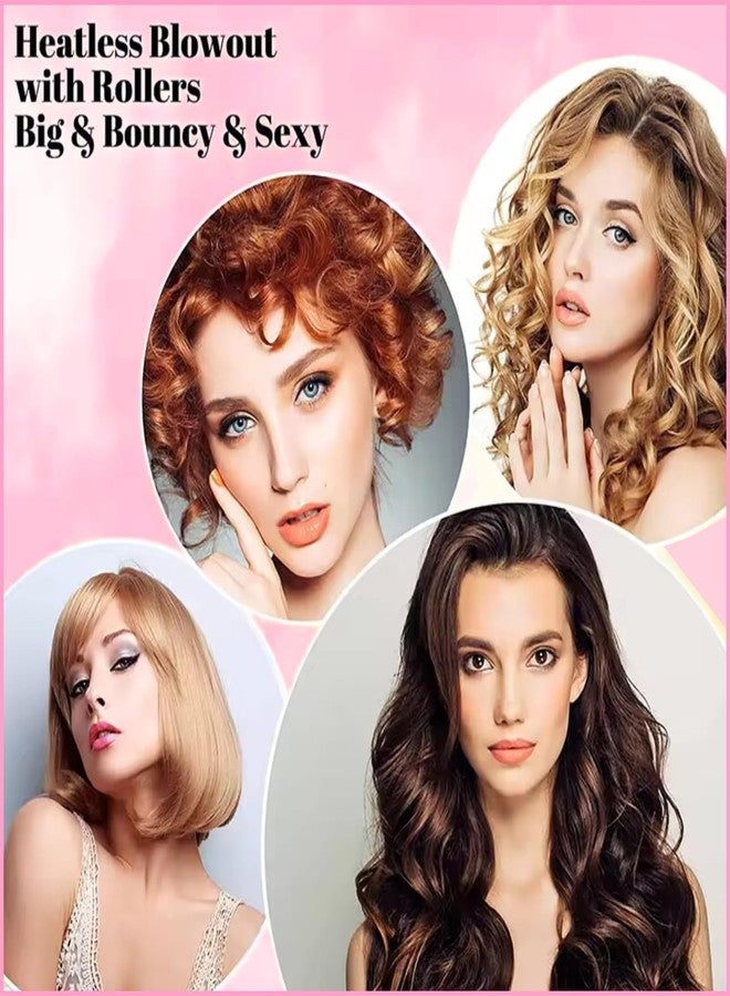 Scarlet Line Professional Velcro Hair Curling Rollers - Hairdressing Self Grip Plastic Curlers for Home n Salon - Image 2