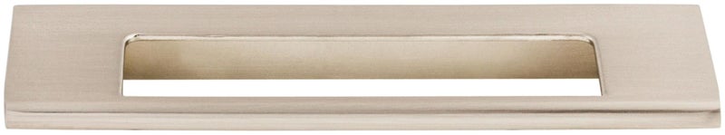 Top Knobs TK521BSN Mercer Collection 6 Europa Cut Out Tab Pull Brushed Satin Nickel