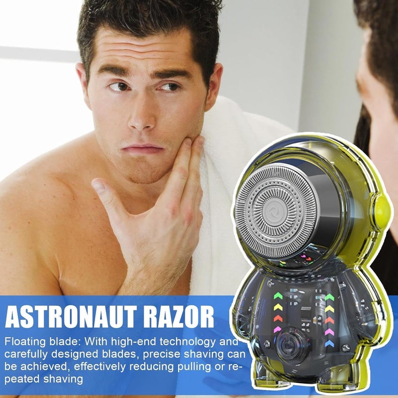 windforgecraft Electric Shaver for Men - Rechargeable Space Man Shaver - Portable Electric Shaver for Men, Charging Shave for Smooth Shave, Small Electric Shaver with HD Display - Image 2